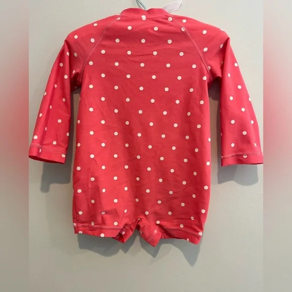 Primary Pink and White Bathing Suit - Picture 2 of 3